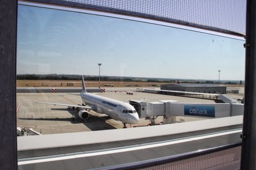 Budapest Airport kiltterasza a 2A Terminl tetejn